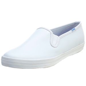 Champion Slip-On Sneaker in White Leather
